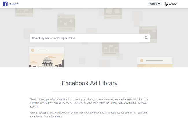 Facebook Ad Library