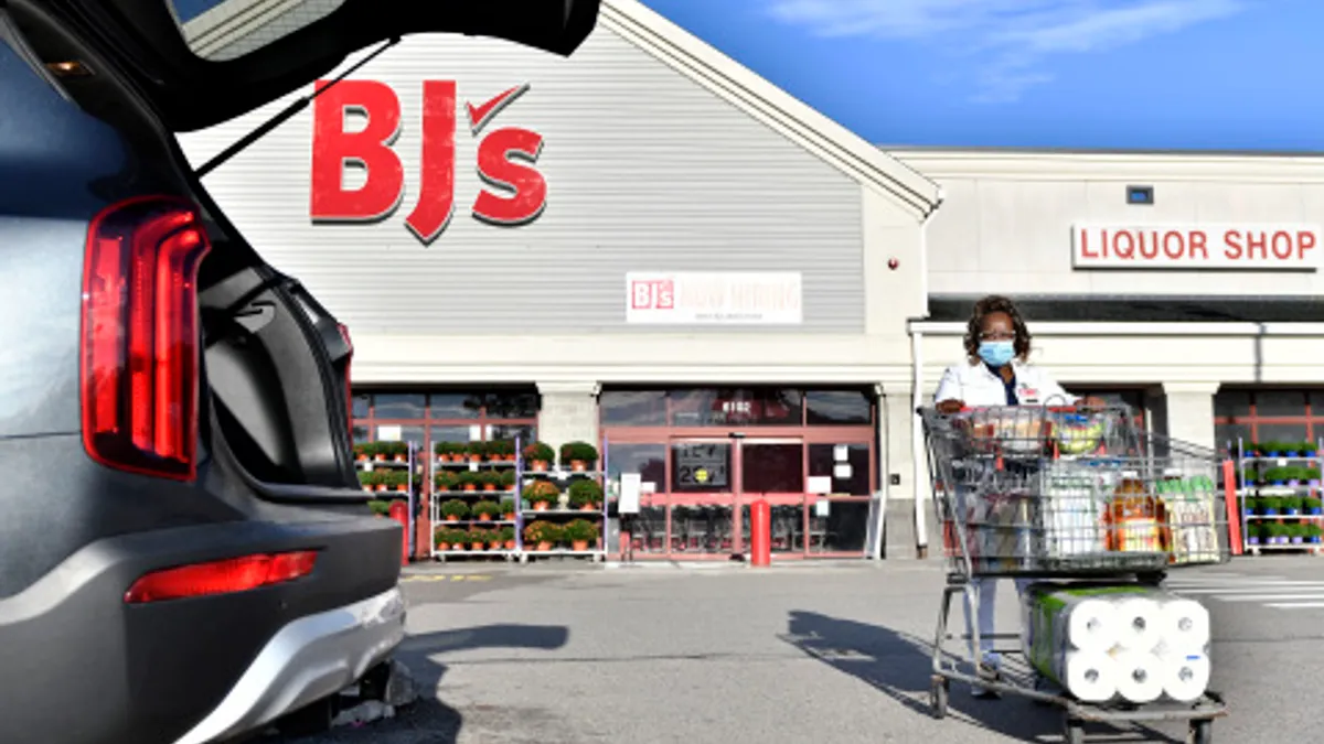 Exterior of BJ's Wholesale Club store