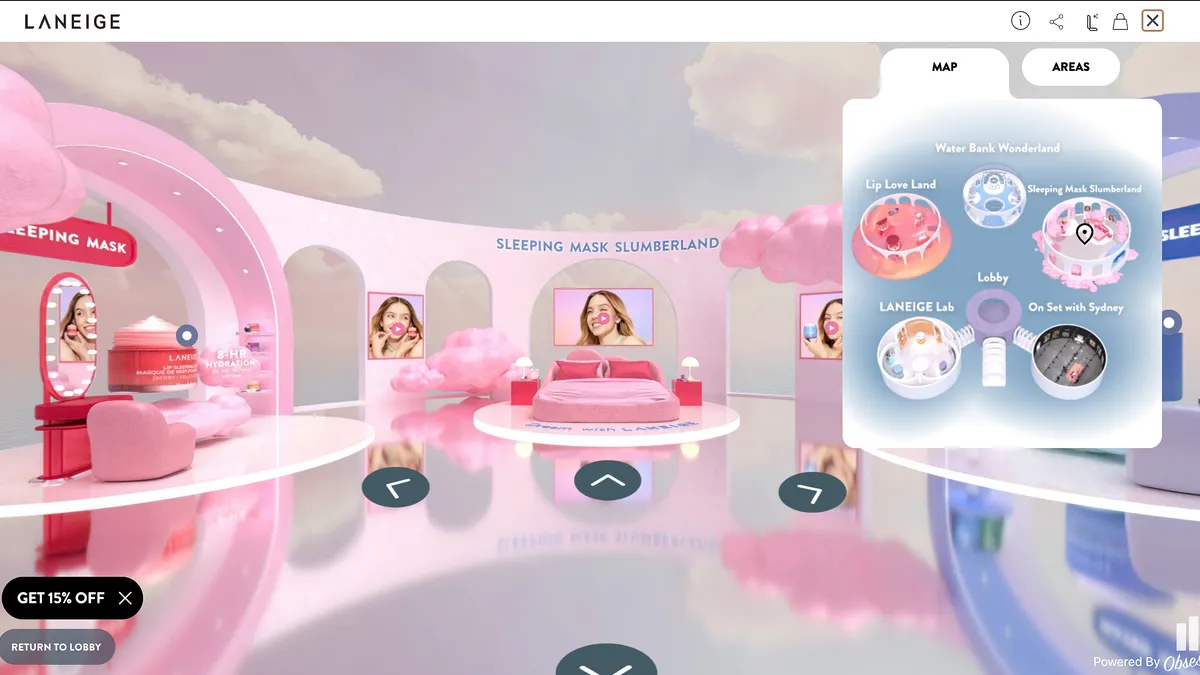 Laneige-Virtual-Store-Homepage