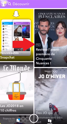 Example of a Snapchat Story Ad