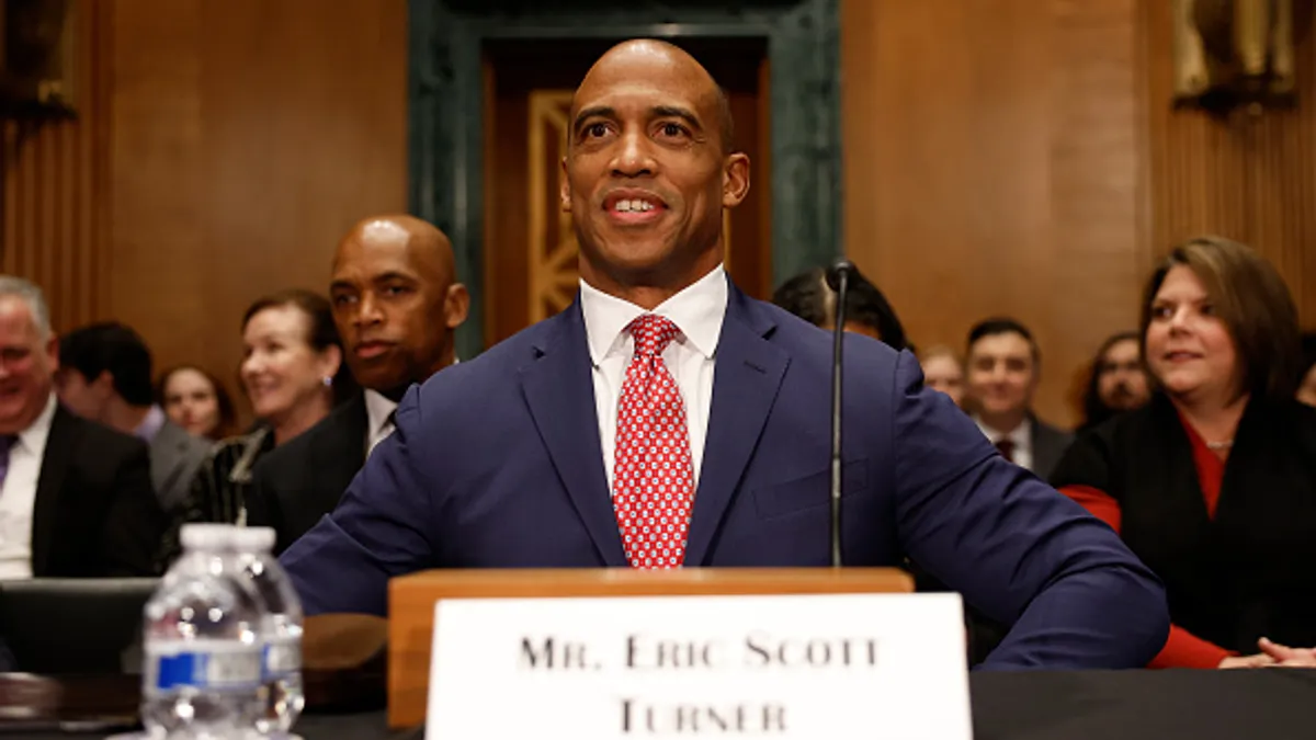 Scott Tuner, HUD secretary, testifying before Congress