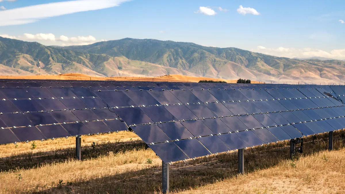 The Hayworth Solar Farm, a photovoltaic solar power generating installation near Bakersfield, California.