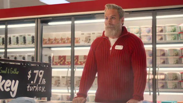 Kris from Target in a holiday campaign