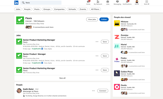 LinkedIn search update