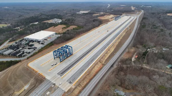 An inland rail terminal in Georgia.