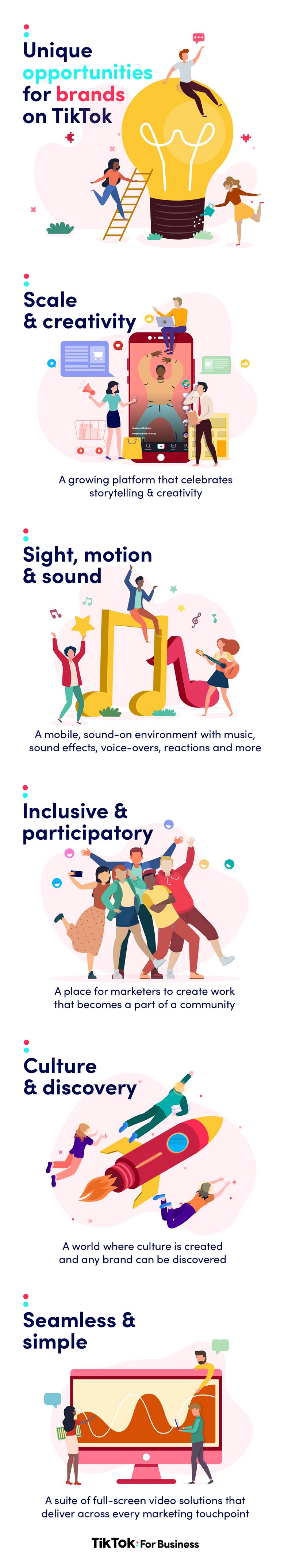 TikTok for marketing infographic