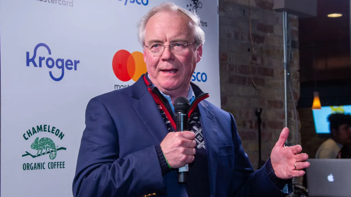 Rodney McMullen speaking at an event.