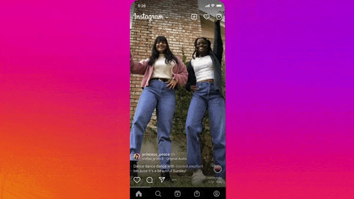 Instagram full screen test
