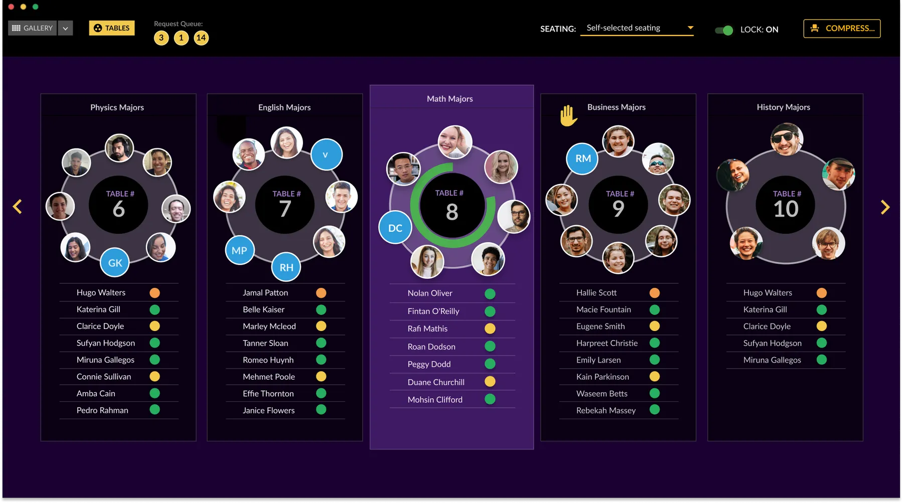 A screenshot of Engageli's video conferencing software