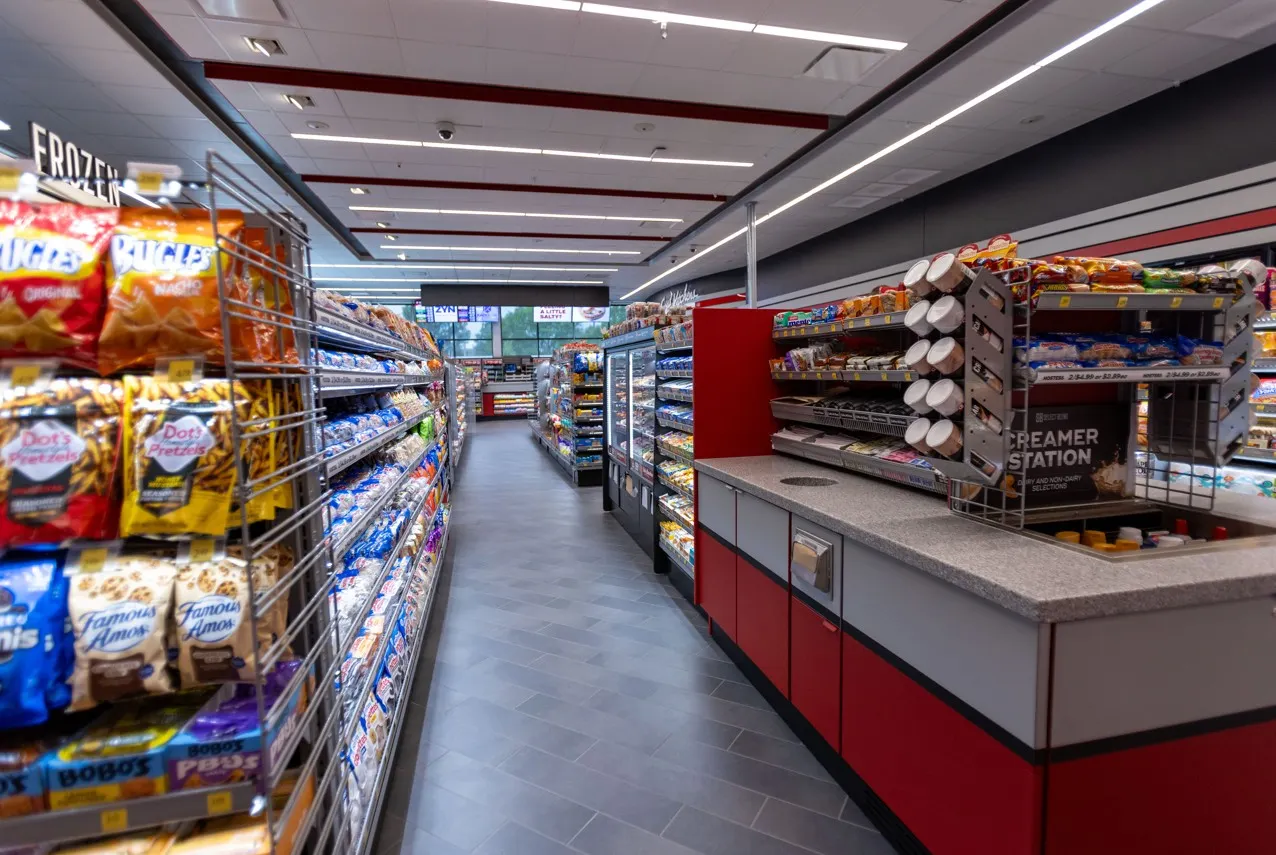 The aisles at QuikTrip's Gen 4 store