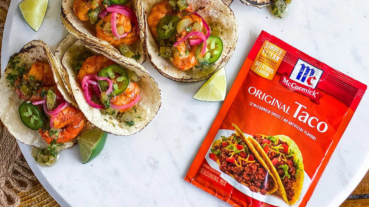 McCormick teams with Drew Barrymore on livestreamed taco night