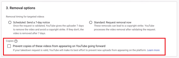YouTube copyright enforcement