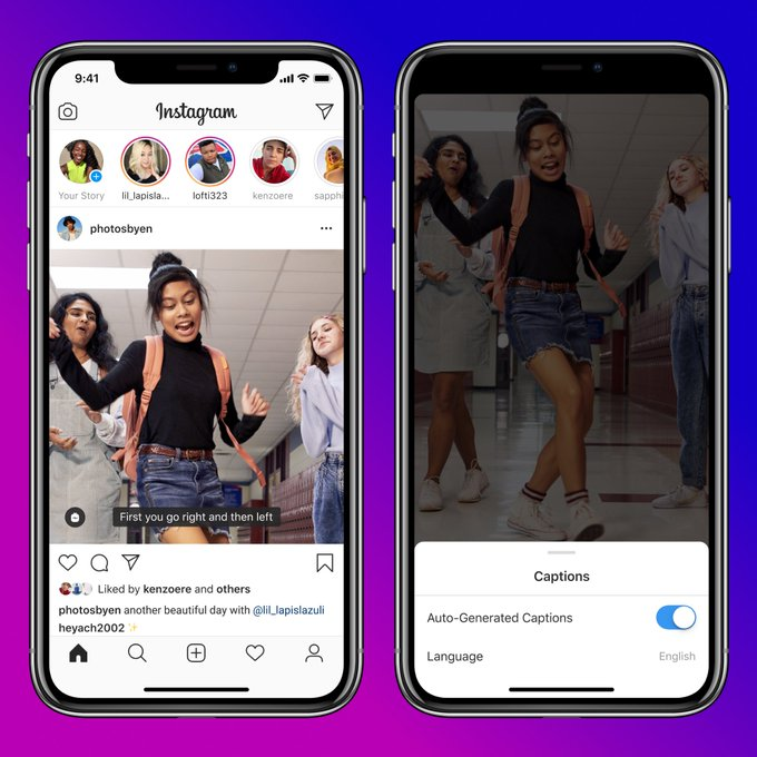 IGTV auto captions