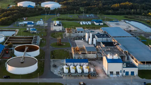 Aerial view of the Tampa Bay Regional Surface Water Treatment Plant