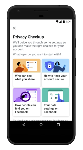 Facebook Privacy Check-Up