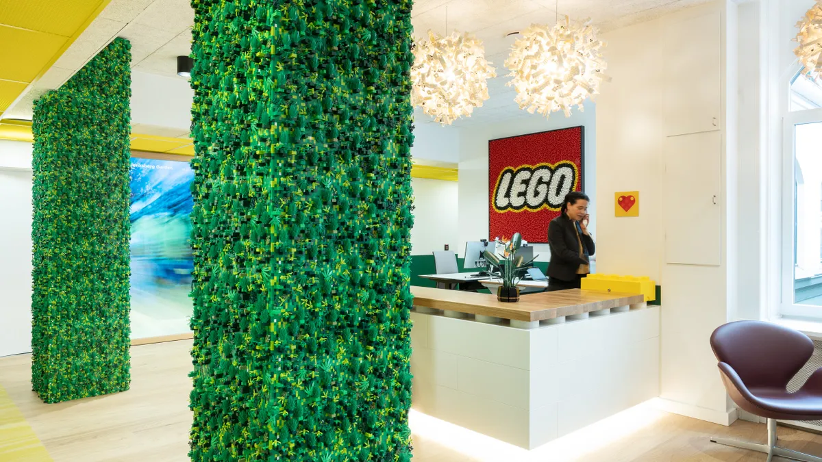 Reception area of Lego digital Copenhagen office