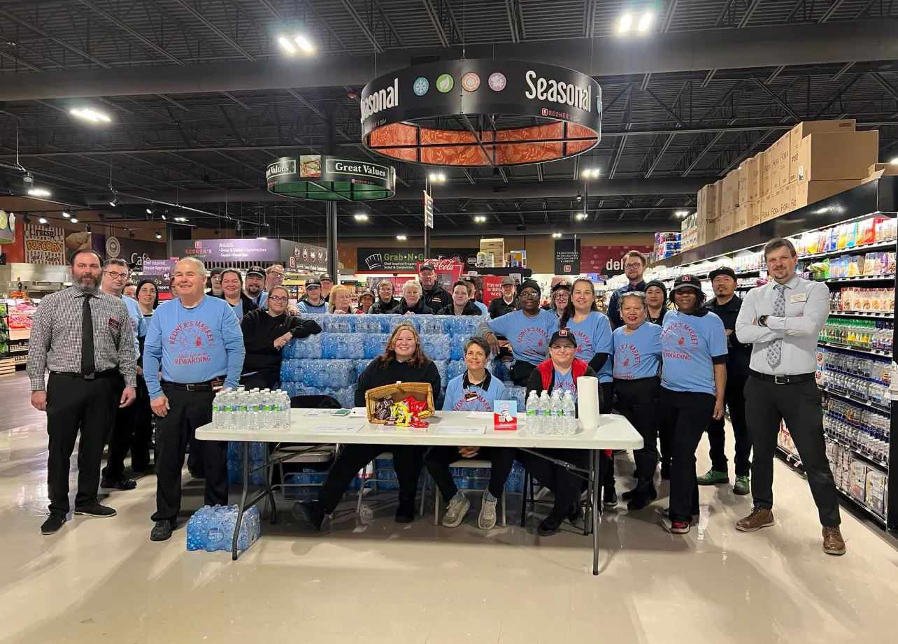 An event at a grocery store.