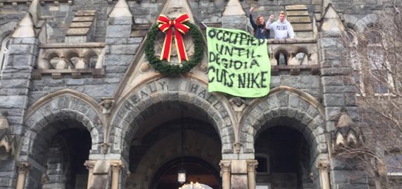 Nike ethics protested by Georgetown University students