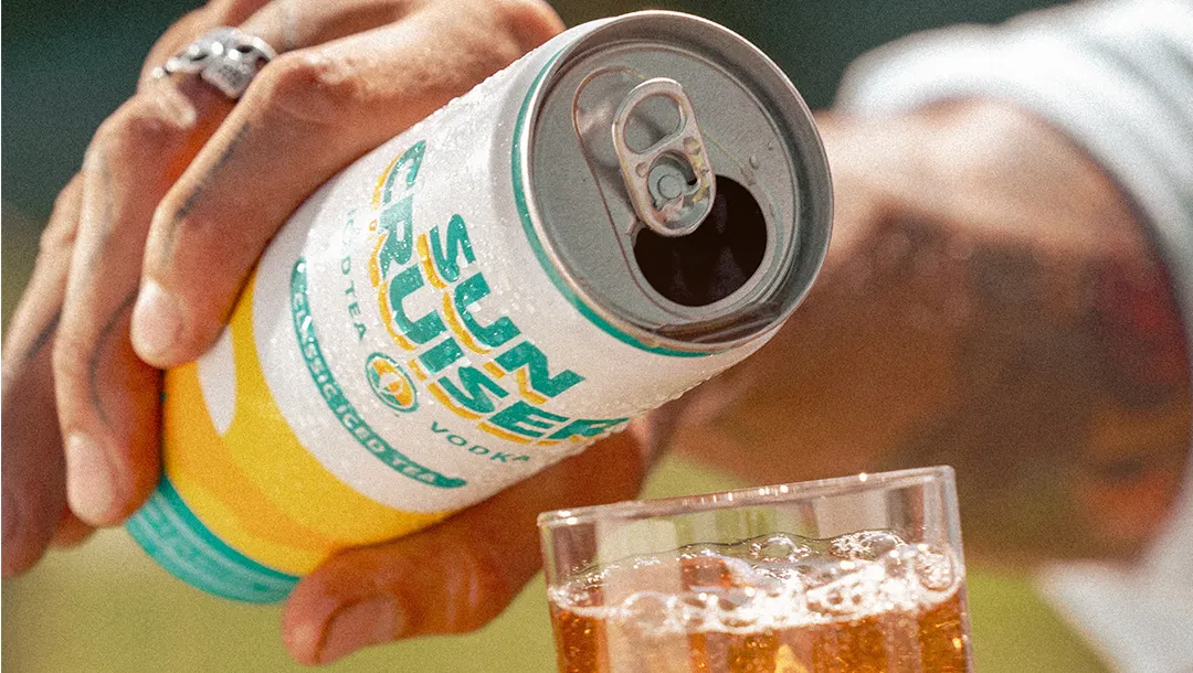 Cans of Boston Beer's Sun Cruiser's beverage.