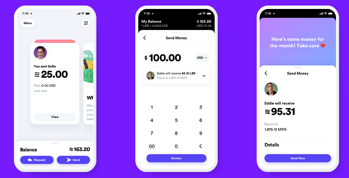 Facebook Libra screenshots