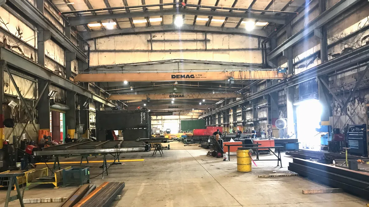 A view of the shop floor from a BID Group facility in Saint George, South Carolina.