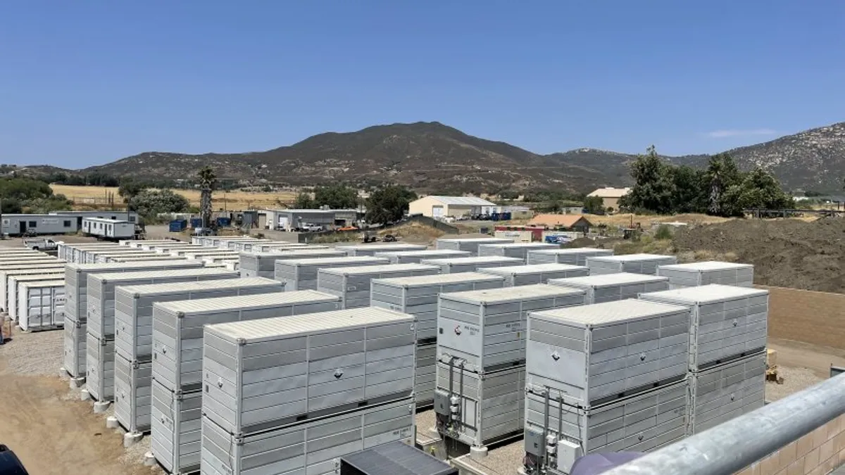 Batteries installed at the Viejas Microgrid project