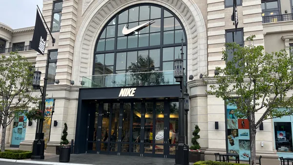 A Nike storefront at The Grove shopping center in Los Angeles, California.