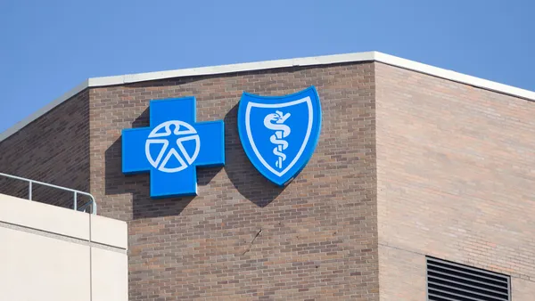 Blue Cross Blue Shield Association logo on a building