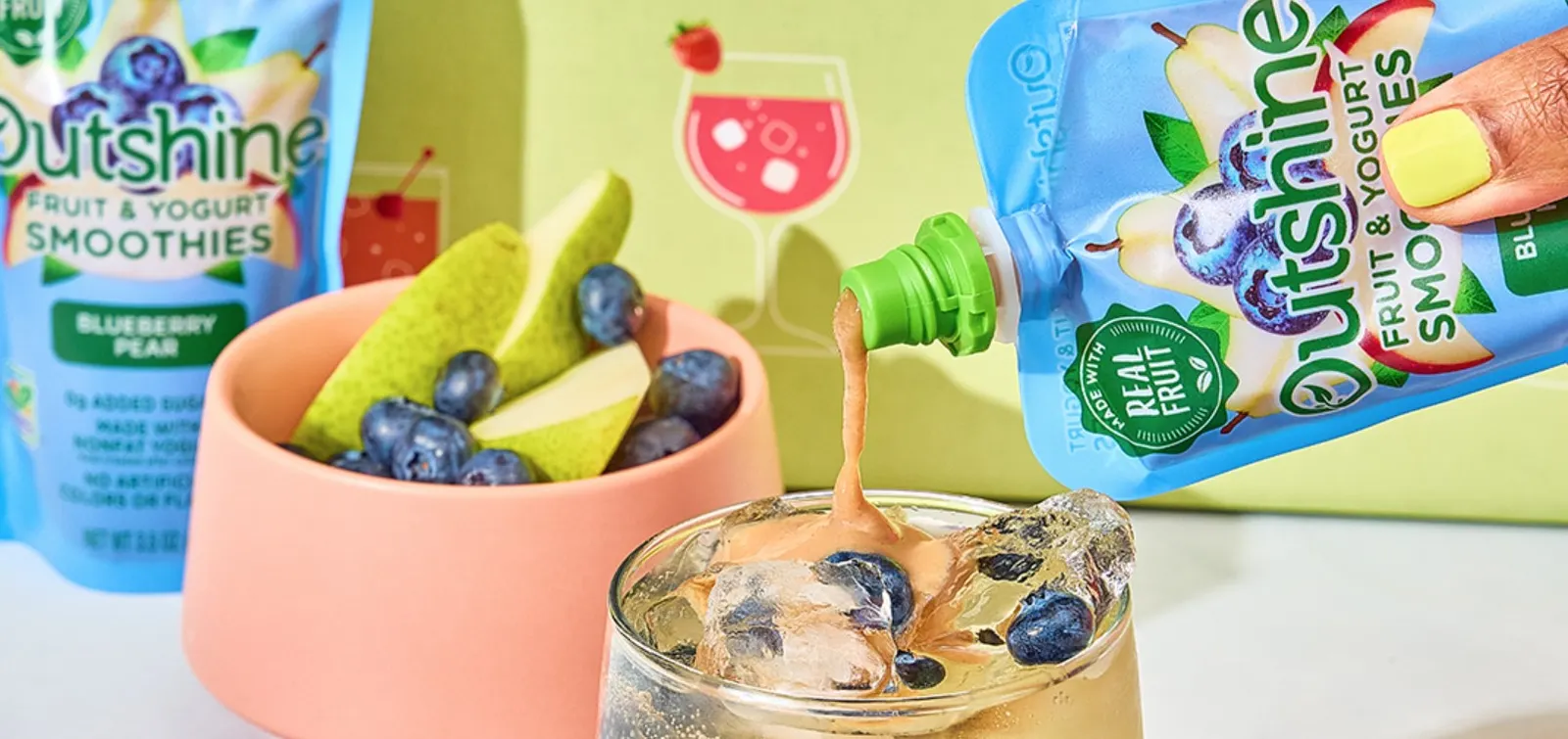 Outshine Fruit &amp; Yogurt Smoothies cocktail kits.