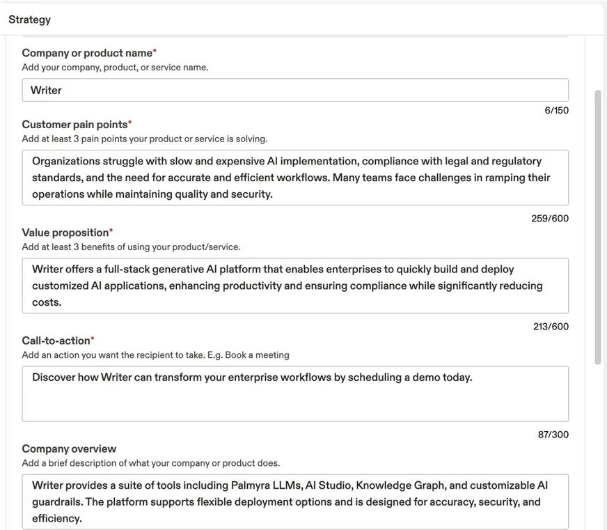 Strategy visualization.