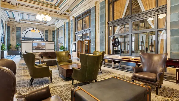 Common area of a hotel