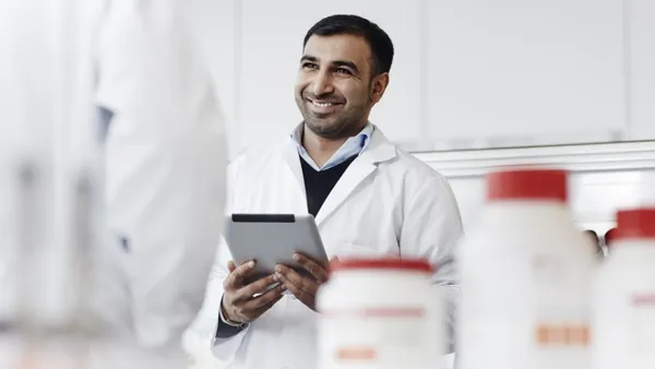 Pharmacist at work.