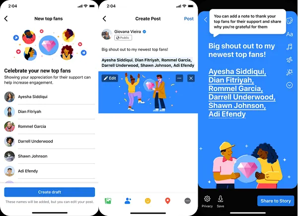 Facebook creators update