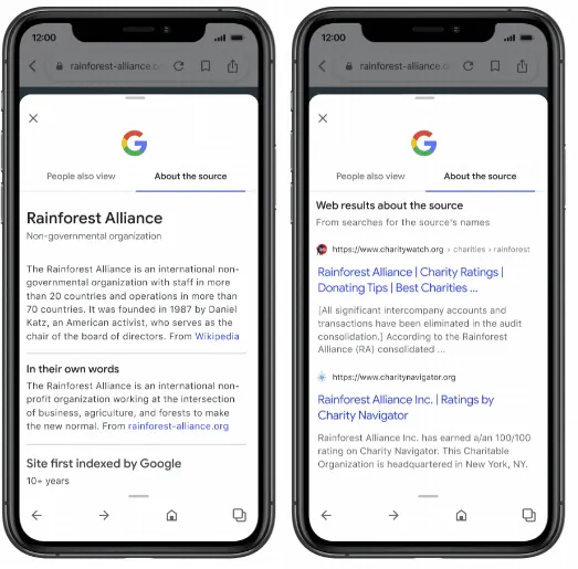 Google context