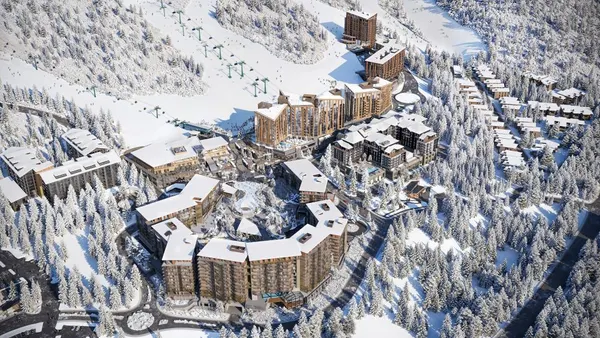 A rendering shows Waldorf Astoria Deer Valley Resort and Residences.