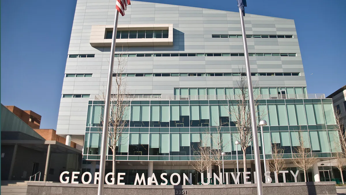 George Mason University sign