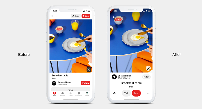 Pinterest update
