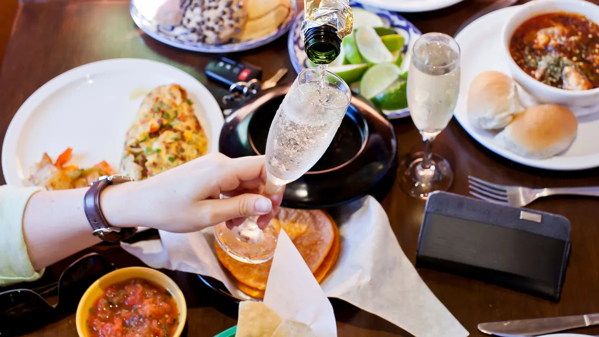 El Torito's drinks and food on display as part of the brand's 2019 Cinco De Mayo promotion.