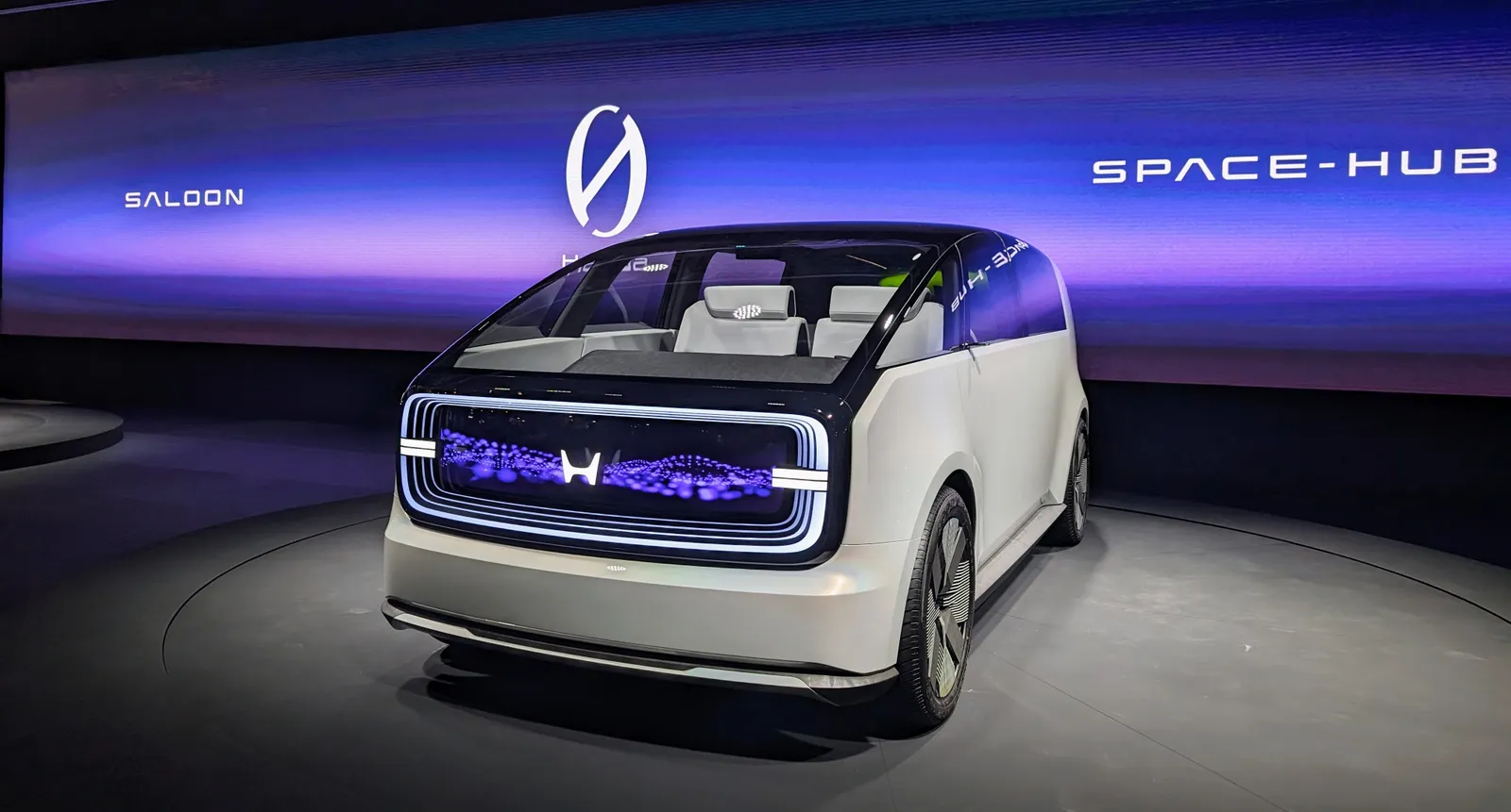 The Honda Space-Hub EV concept on display at CES.