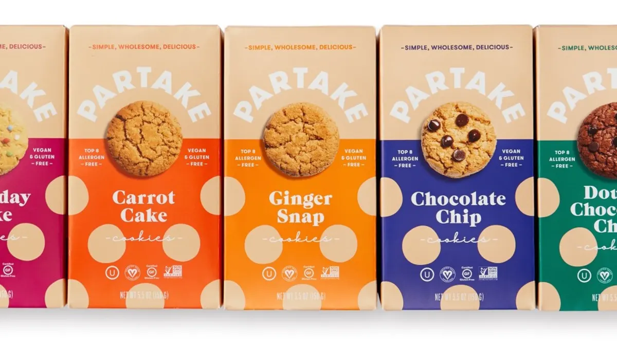 Partake Foods' allergy friendly cookie lineup in 2020