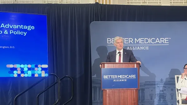 CMS Administrator Dr. Mehmet Oz speaks at a Better Medicare Alliance event.