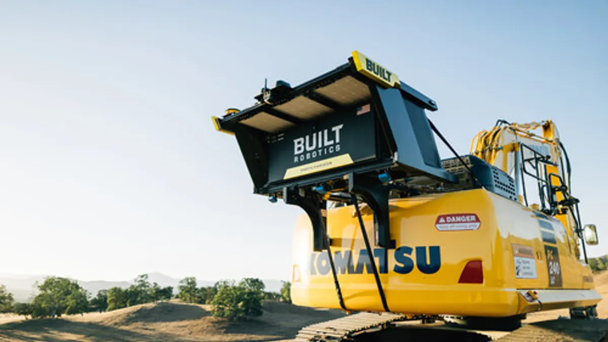 Built Robotics, a firm focused on construction robotics, had a strong recent funding round.