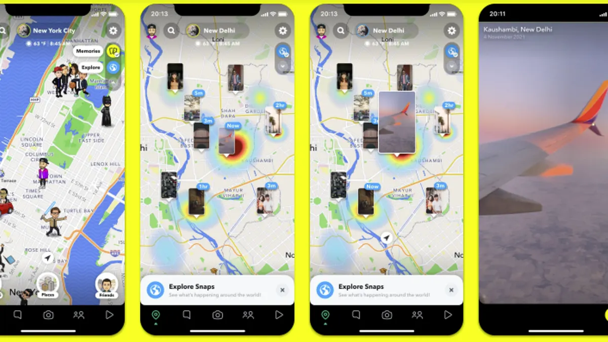Snap Map layers