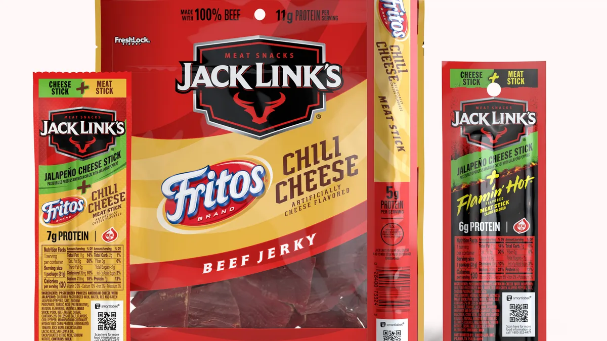 Fritos flavored Jack's Links jerky.