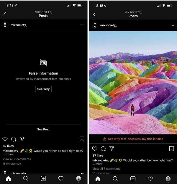 Edited Instagram image