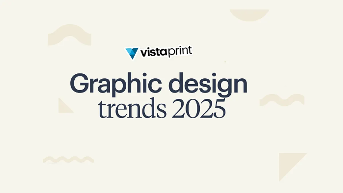 VistaPrint graphic design trends 2025