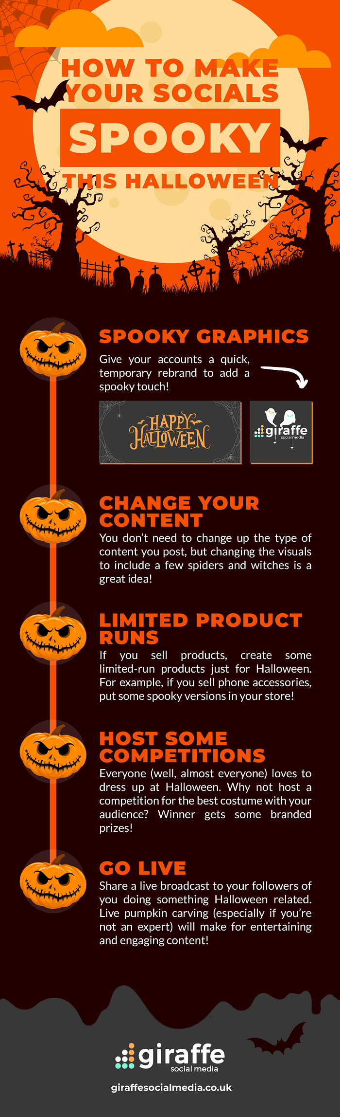 Halloween social media tips