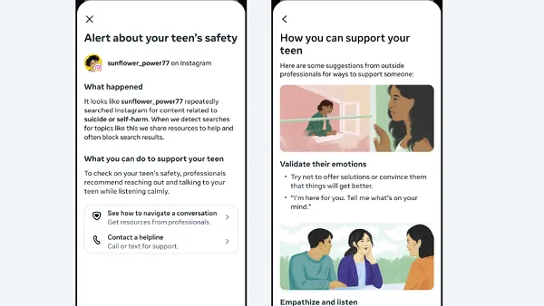Instagram teen safety alerts