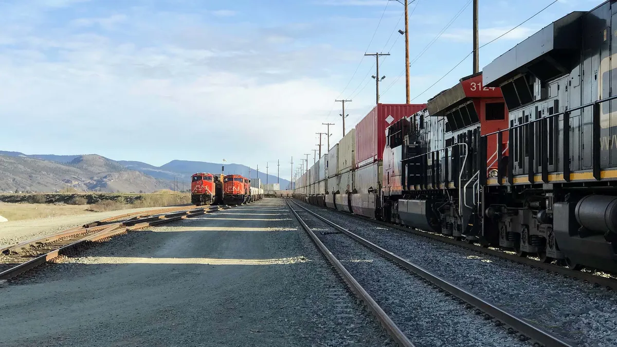 Canadian National train British Columbia Canada