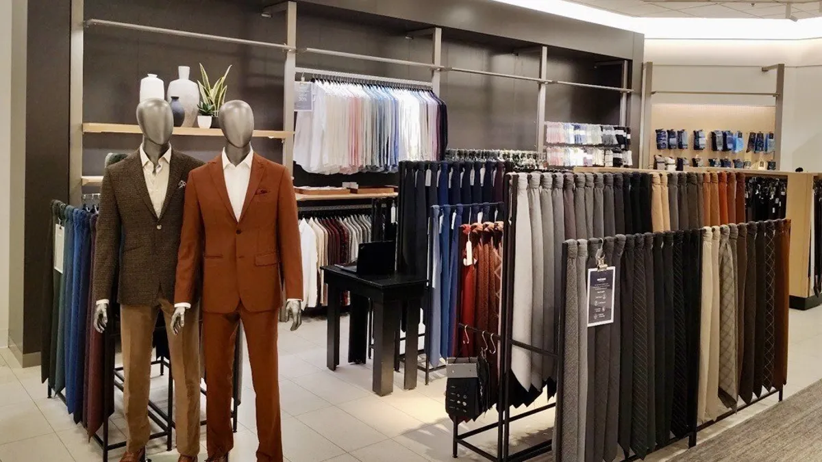 An Indochino shop-in-shop in a Nordstrom store